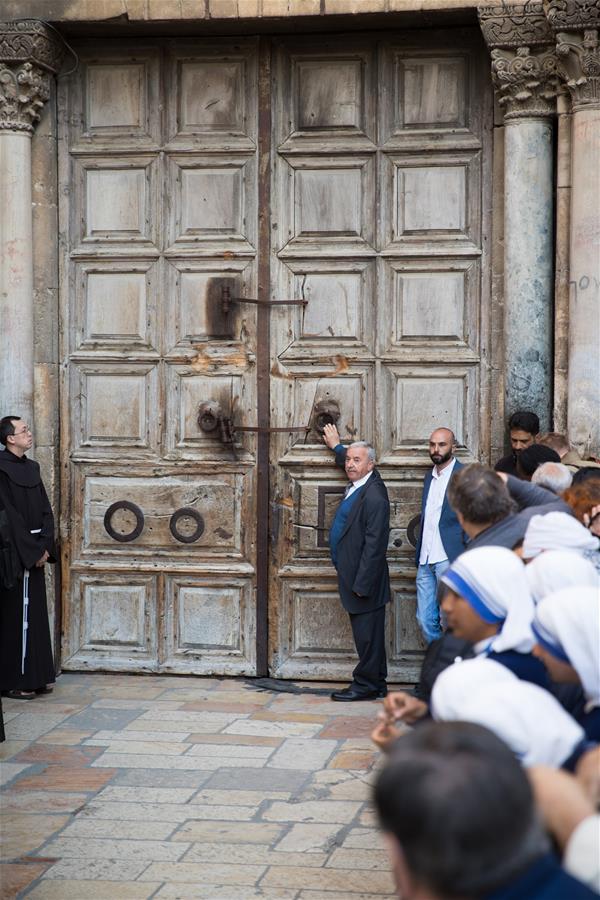 MIDEAST-JERUSALEM-GOOD FRIDAY-CHURCH OF THE HOLY SEPULCHRE