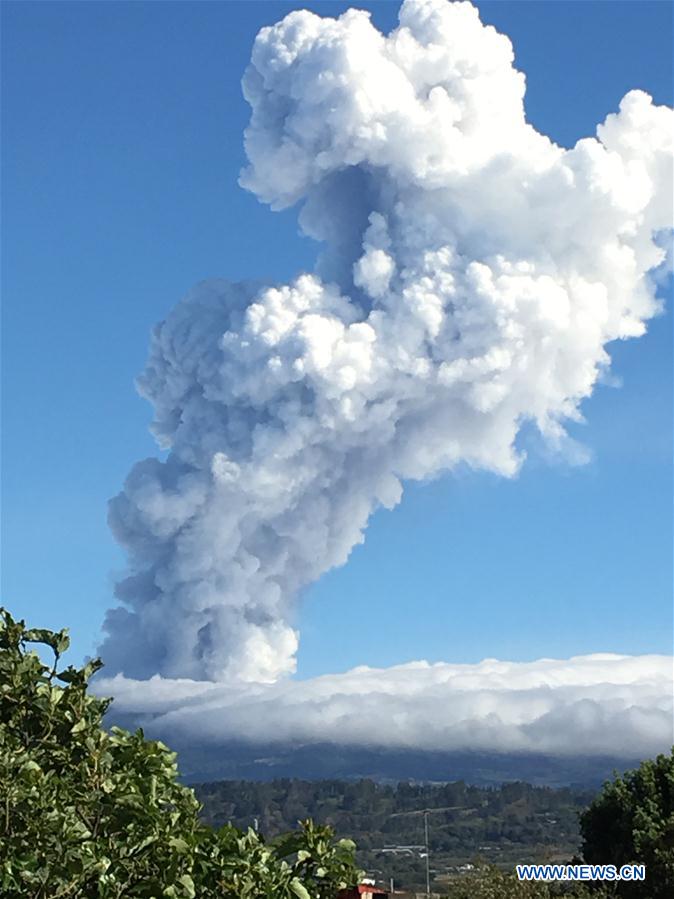 COSTA RICA-ALAJUELA-POAS VOLCANO-ERUPTING
