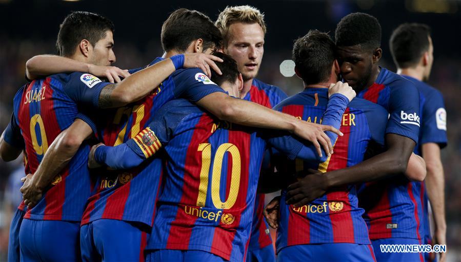 (SP)SPAIN-BARCELONA-SOCCER-BARCELONA VS REAL SOCIEDAD