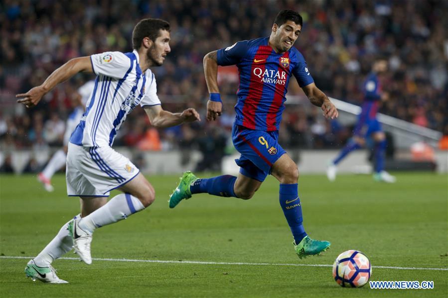 (SP)SPAIN-BARCELONA-SOCCER-BARCELONA VS REAL SOCIEDAD