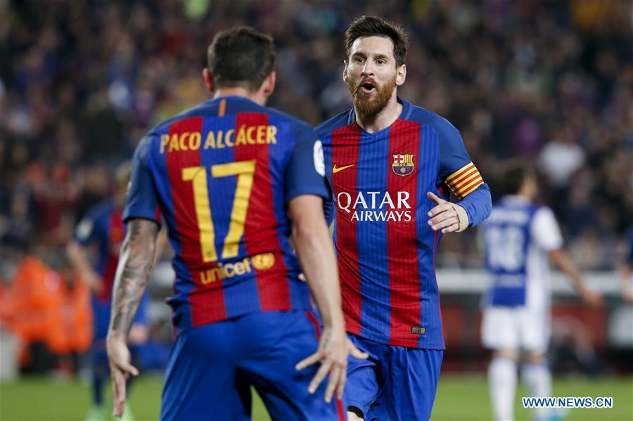 (SP)SPAIN-BARCELONA-SOCCER-BARCELONA VS REAL SOCIEDAD