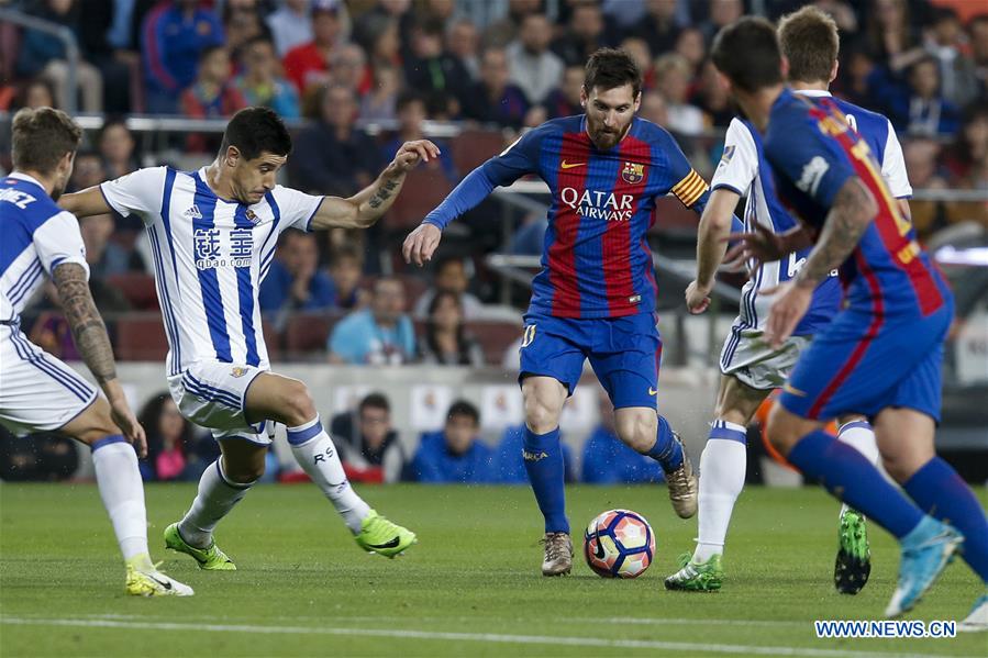 (SP)SPAIN-BARCELONA-SOCCER-BARCELONA VS REAL SOCIEDAD