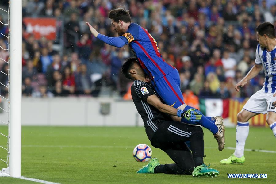 (SP)SPAIN-BARCELONA-SOCCER-BARCELONA VS REAL SOCIEDAD