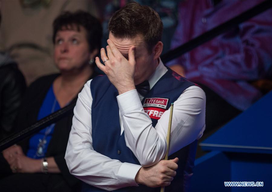 (SP)BRITAIN-SHEFFIELD-SNOOKER-WORLD SNOOKER CHAMPIONSHIP-YAN VS MURPHY