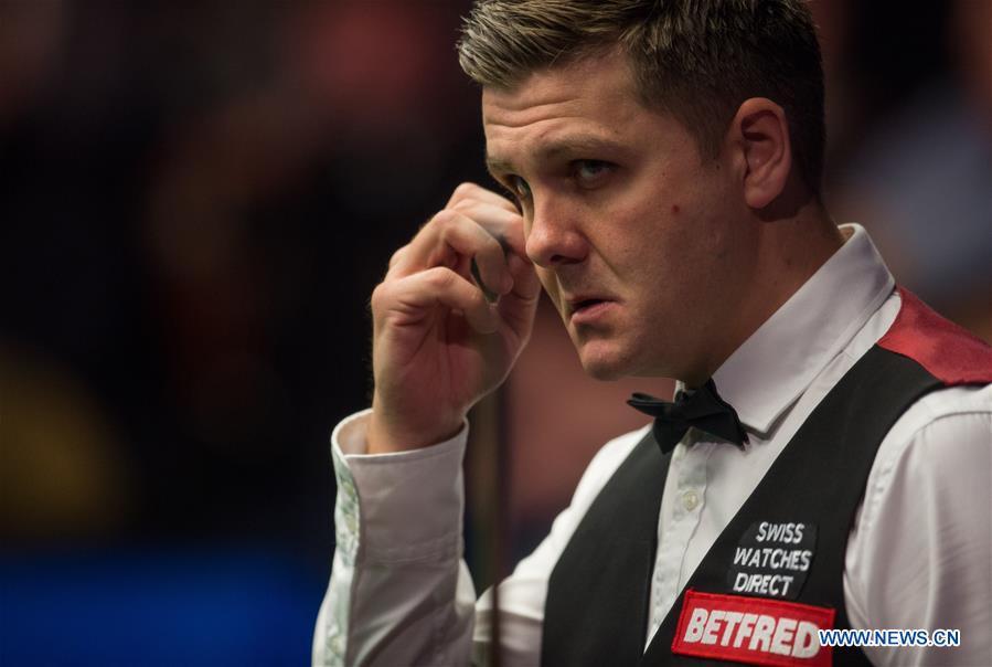 (SP)BRITAIN-SHEFFIELD-SNOOKER-WORLD CHAMPIONSHIP-XIAO VS DAY
