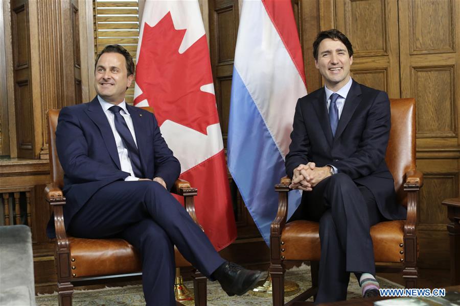 CANADA-OTTAWA-LUXEMBOURG-PM-MEETING