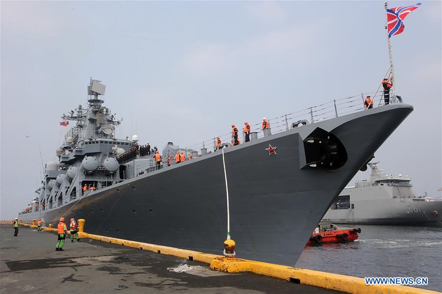 PHILIPPINES-MANILA-RUSSIAN NAVY SHIP-VARYAG-ARRIVAL