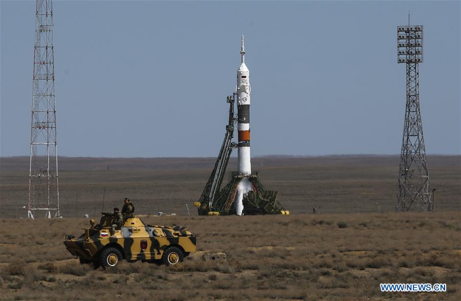 KAZAKHSTAN-BAIKONUR COSMODROME-SOYUZ SPACECRAFT-LAUNCH