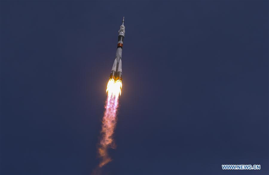 KAZAKHSTAN-BAIKONUR COSMODROME-SOYUZ SPACECRAFT-LAUNCH