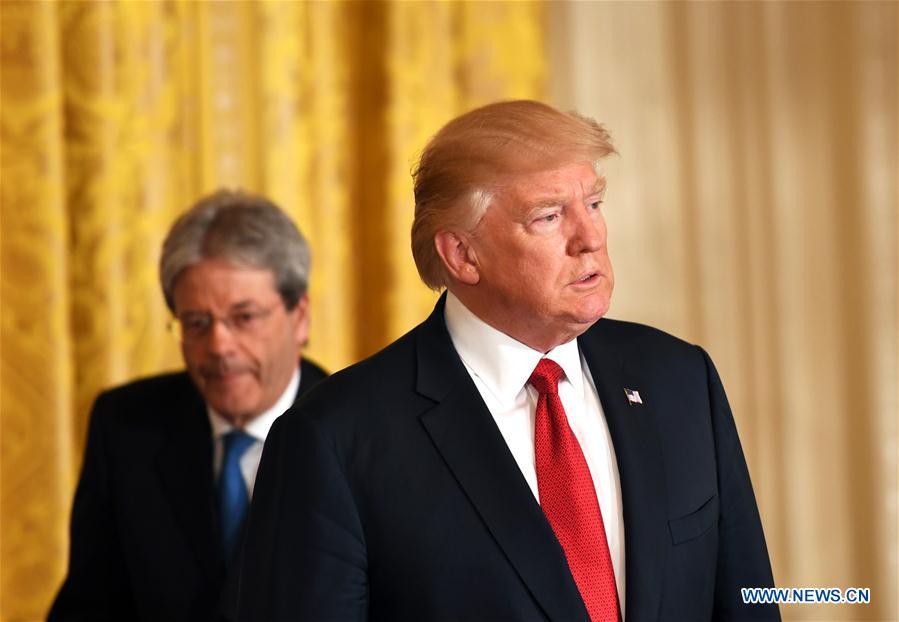 U.S.-WASHINGTON D.C.-ITALY-TRUMP-GENTILONI