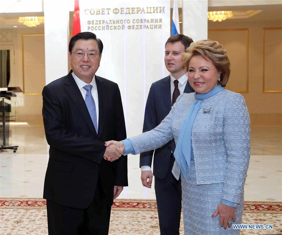 RUSSIA-CHINA-ZHANG DEJIANG-VISIT