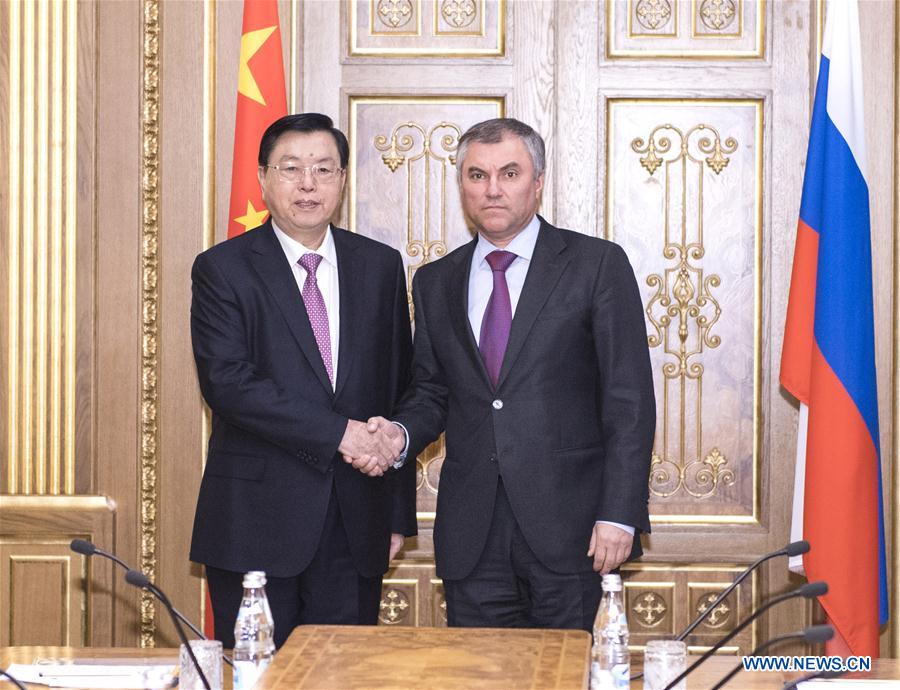 RUSSIA-CHINA-ZHANG DEJIANG-VISIT
