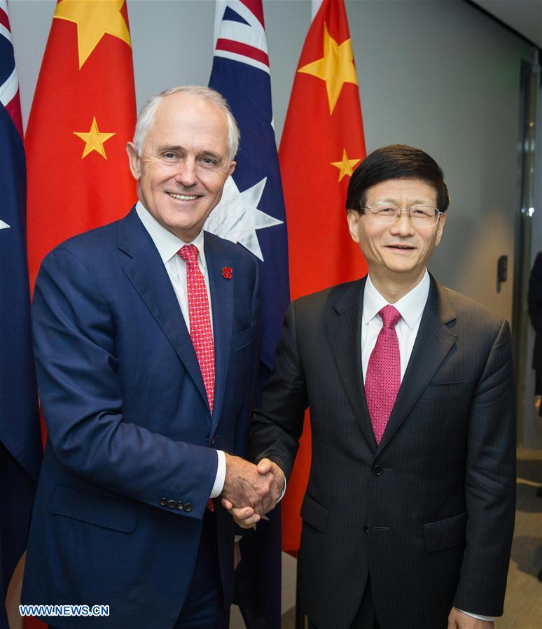 AUSTRALIA-SYDNEY-PM-CHINA-MENG JIANZHU-MEETING