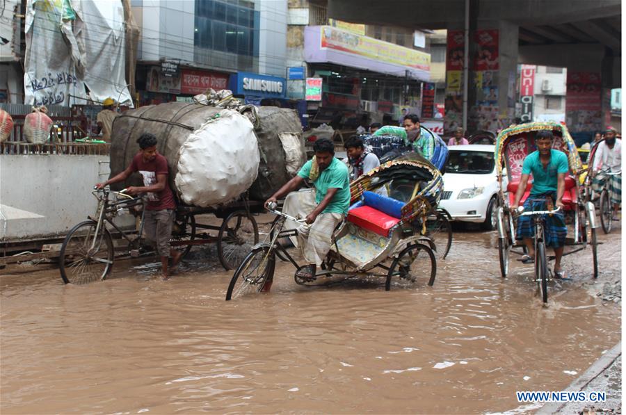 BANGLADESH-DHAKA-WATERLOGGING