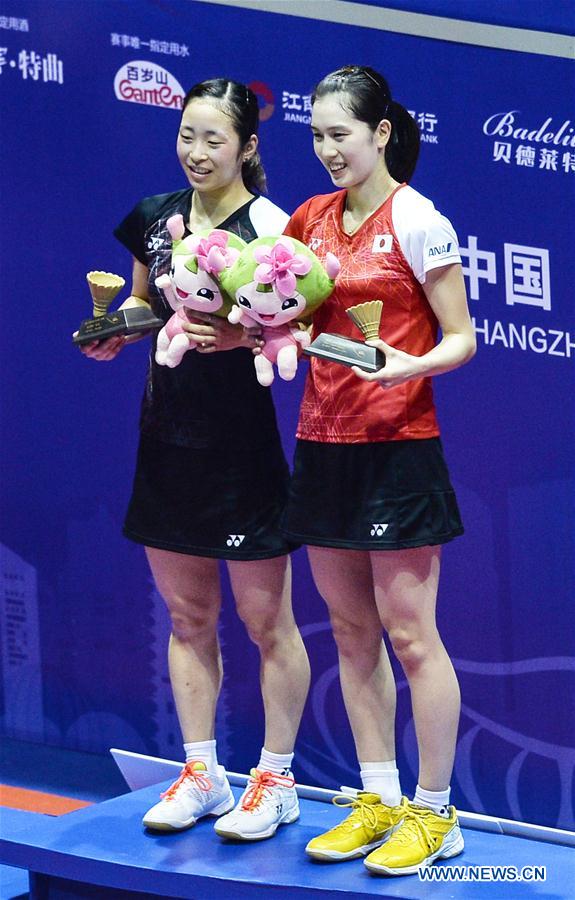 (SP)CHINA-CHANGZHOU-BADMINTON-CHINA MASTERS-WOMEN'S SINGLES-FINAL