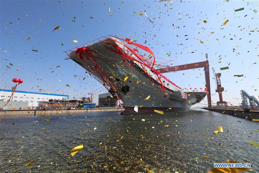 CHINA-DALIAN-AIRCRAFT CARRIER-LAUNCH CEREMONY (CN)
