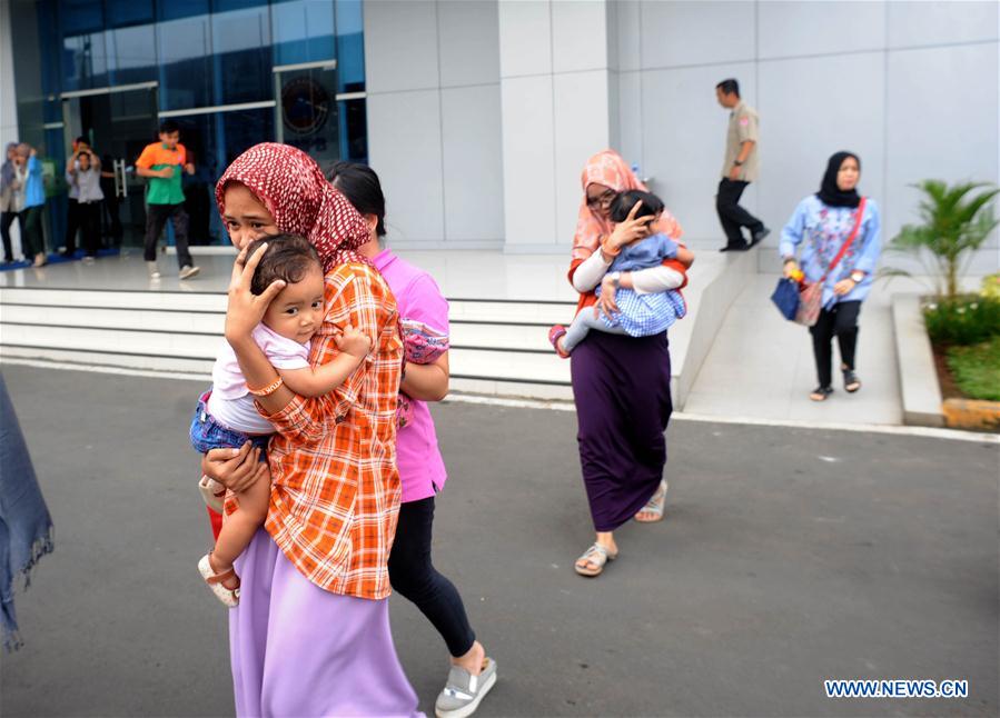INDONESIA-JAKARTA-NATIONAL DISASTER PREPAREDNESS DAY-DRILL