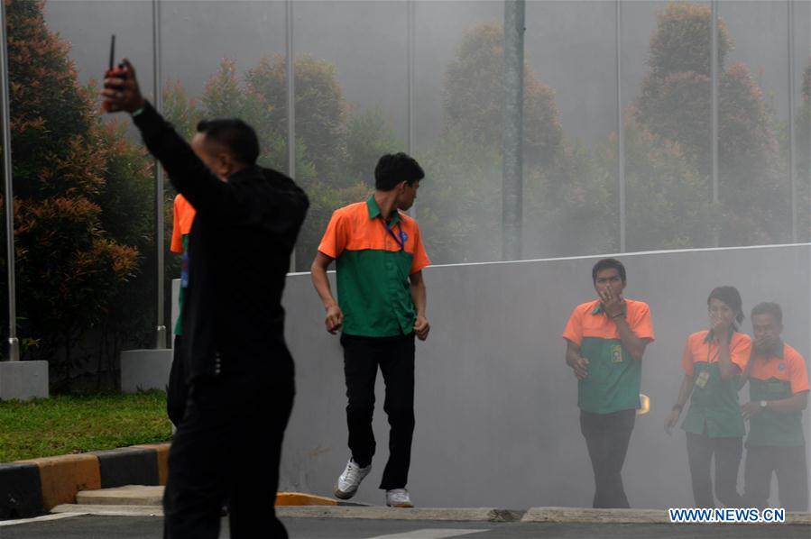 INDONESIA-JAKARTA-NATIONAL DISASTER PREPAREDNESS DAY-DRILL