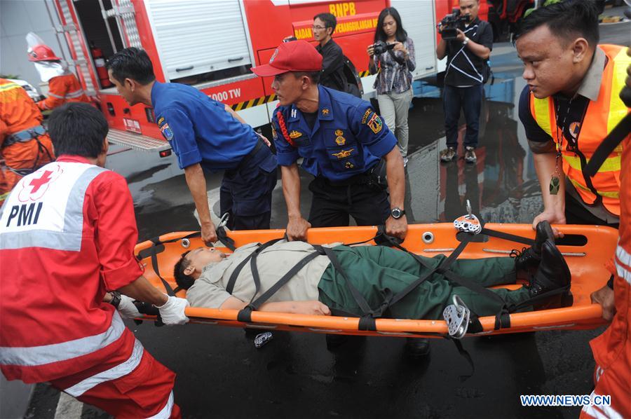 INDONESIA-JAKARTA-NATIONAL DISASTER PREPAREDNESS DAY-DRILL