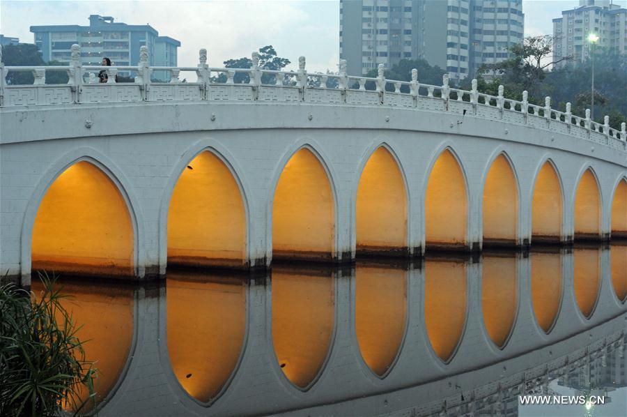 SINGAPORE-CHINESE GARDEN-BRIDGE