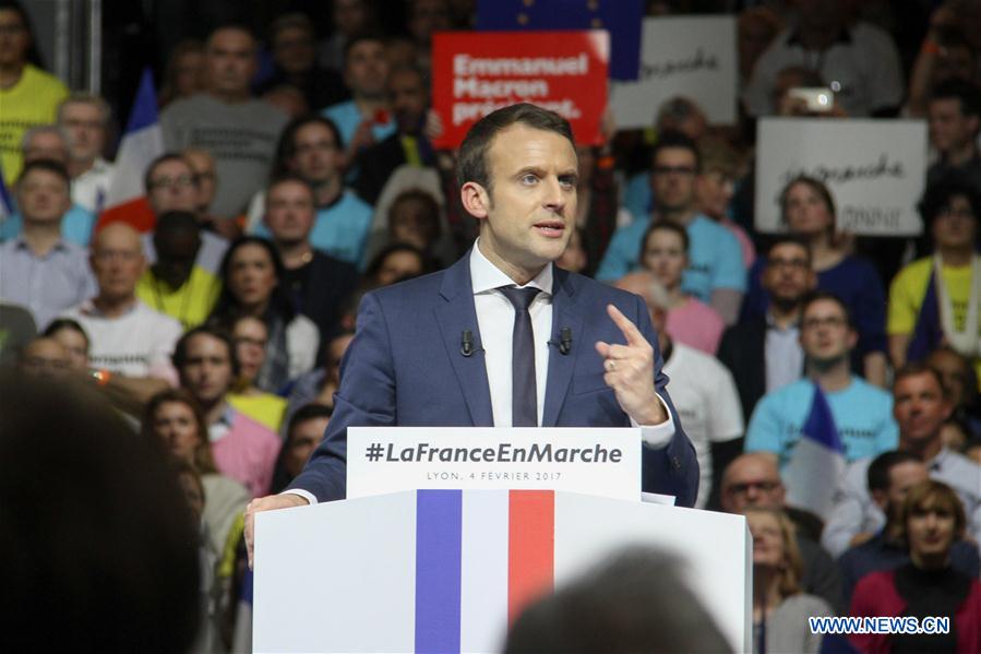 FRANCE-LYON-PRESIDENTIAL ELECTION-FIRST ROUND-MACRON