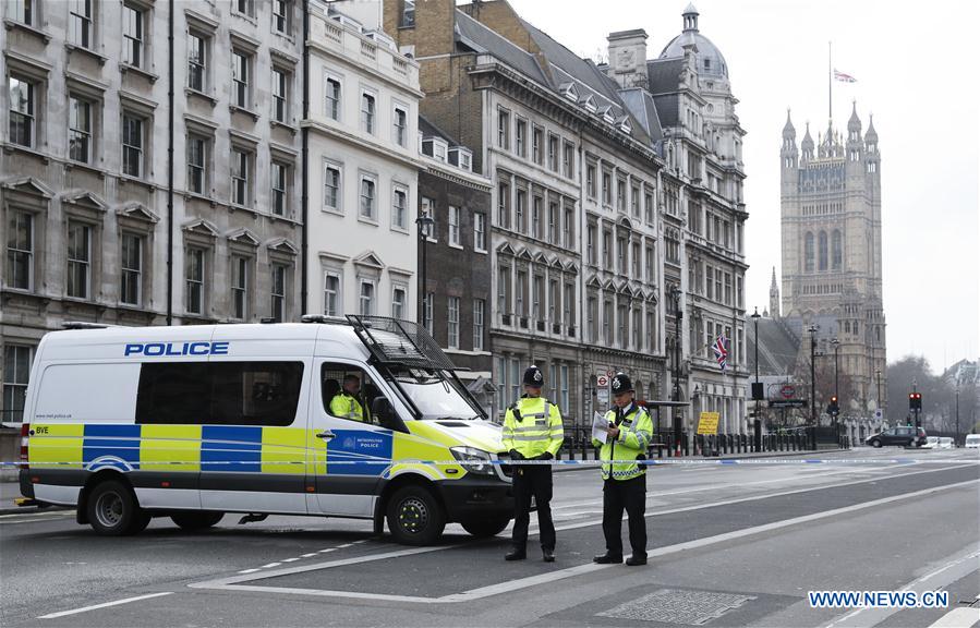 BRITAIN-LONDON-WHITEHALL-ARREST AFTER INCIDENT
