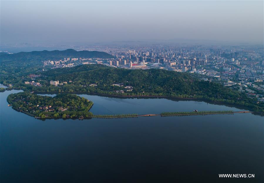 CHINA-HANGZHOU-AERIAL VIEWS-DAWN (CN)