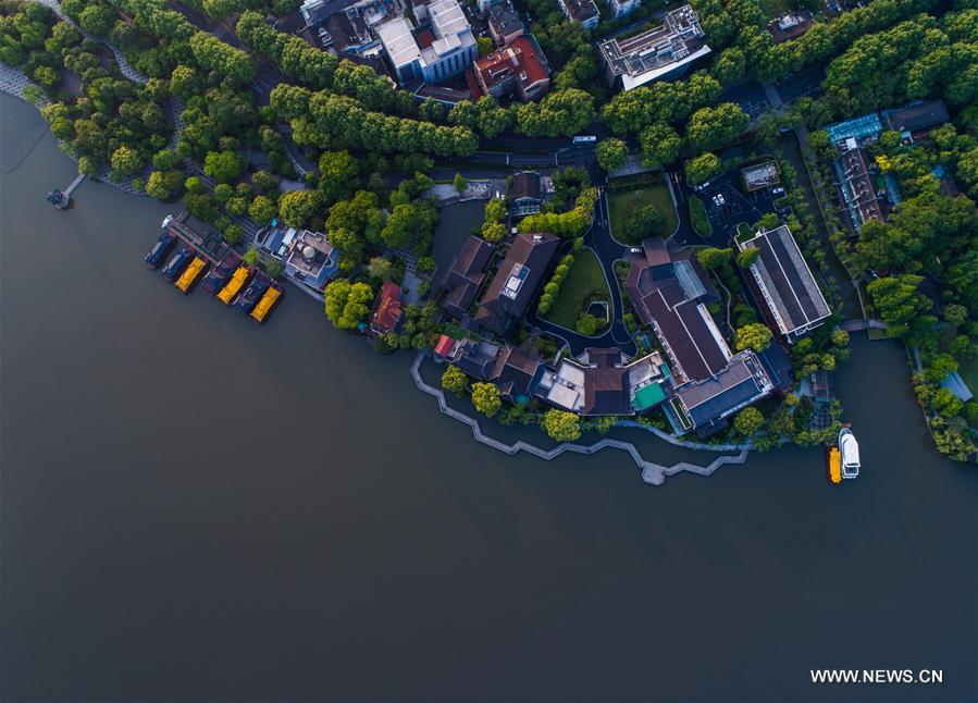 CHINA-HANGZHOU-AERIAL VIEWS-DAWN (CN)