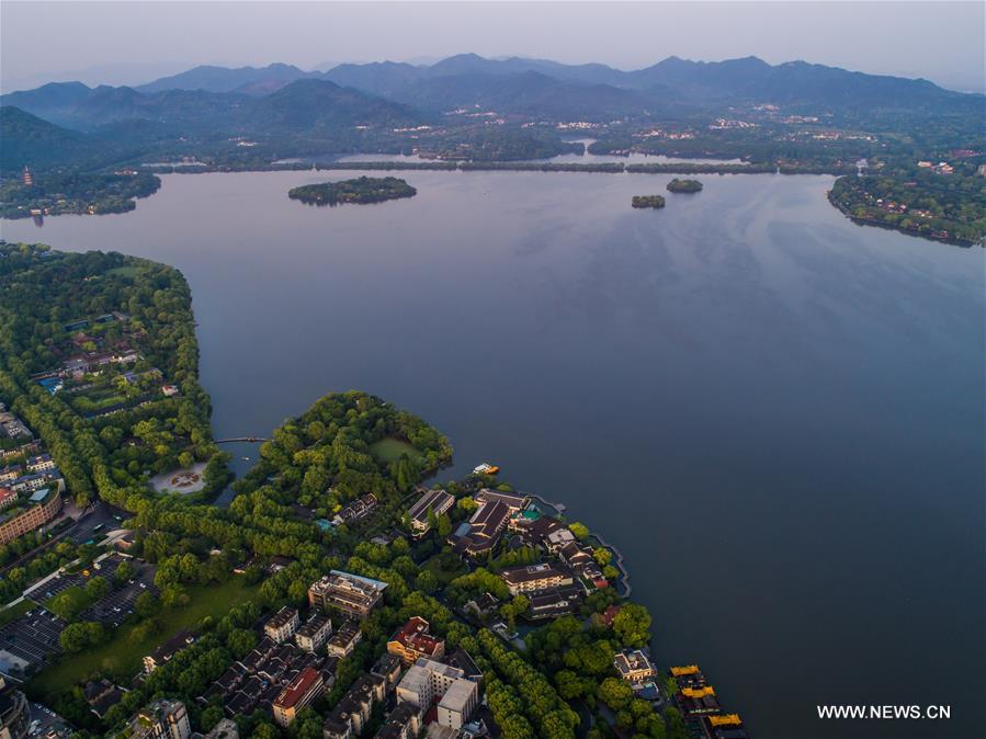 CHINA-HANGZHOU-AERIAL VIEWS-DAWN (CN)