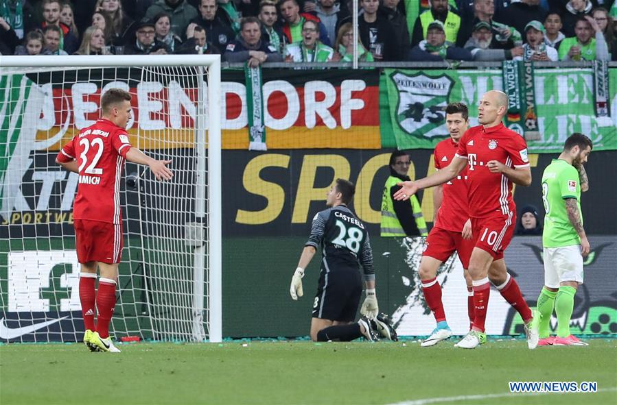 (SP)GERMANY-WOLFSBURG-SOCCER-BUNDESLIGA-WOB VS FCB