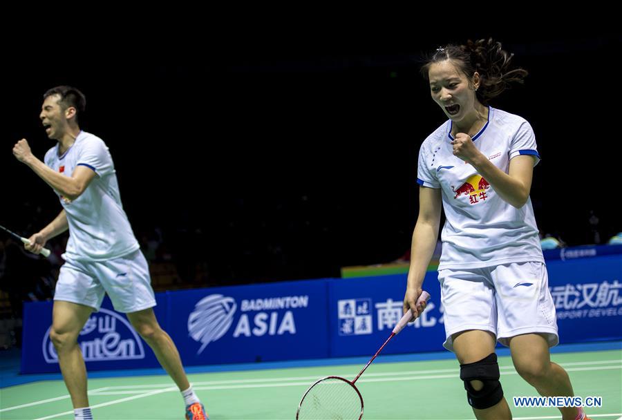 China claims title of mixed doubles at Badminton Asia Championships