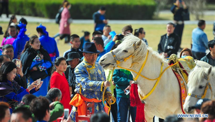 CHINA-INNER MONGOLIA-GENGHIS KHAN-MEMORIAL RITUAL (CN)