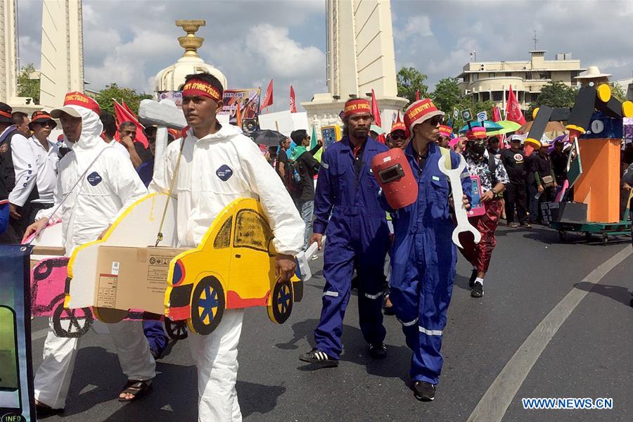THAILAND-BANGKOK-INTERNATIONAL WORKERS' DAY-LABOUR RIGHTS-RALLY