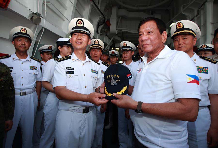 THE PHILIPPINES-DAVAO CITY-CHINESE NAVAL FLEET-VISIT
