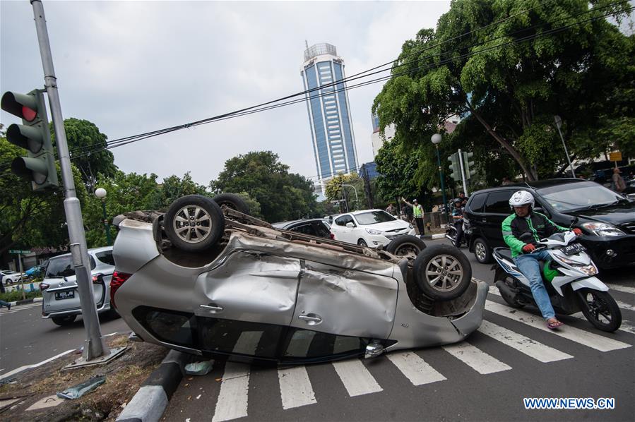 INDONESIA-JAKARTA-ACCIDENT-CAR COLLISION