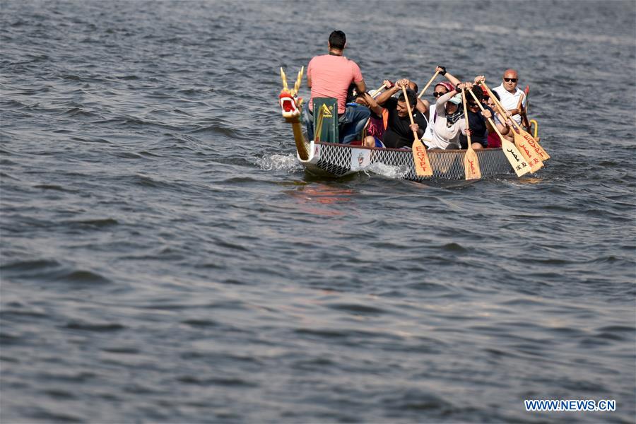 EGYPT-CAIRO-CHINA-DRAGON BOAT