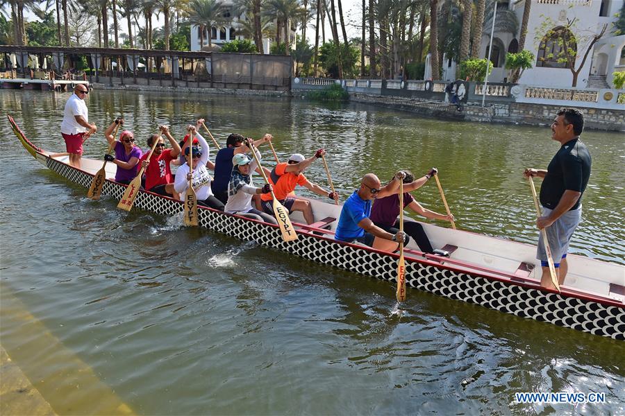 EGYPT-CAIRO-CHINA-DRAGON BOAT