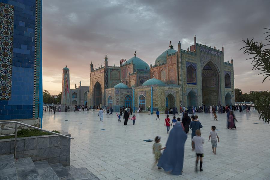 AFGHANISTAN-MAZAR-E-SHARIF-BLUE MOSQUE