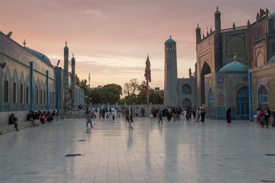 AFGHANISTAN-MAZAR-E-SHARIF-BLUE MOSQUE