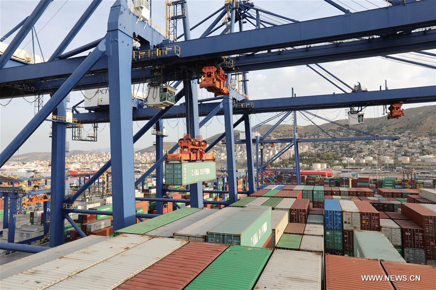 GREECE-PORT OF PIRAEUS-CHINA-COSCO NETHERLANDS-ARRIVAL