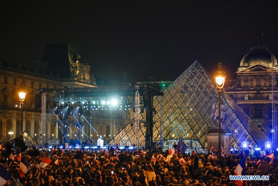 FRANCE-PARIS-PROJECTIONS-PRESIDENTIAL ELECTION-MACRON-ELECTED FRENCH PRESIDENT