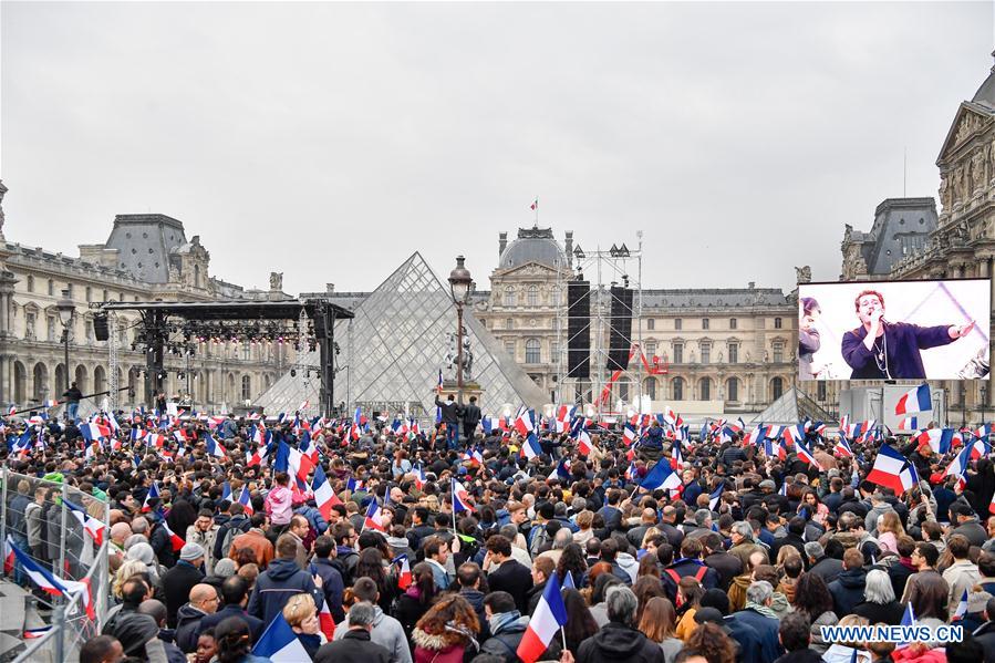 FRANCE-PARIS-PROJECTIONS-PRESIDENTIAL ELECTION-MACRON-ELECTED FRENCH PRESIDENT