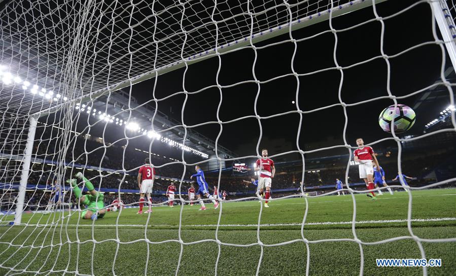 (SP)BRITAIN-LONDON-SOCCER-PREMIER LEAGUE-CHELSEA VS MIDDLESBROUGH