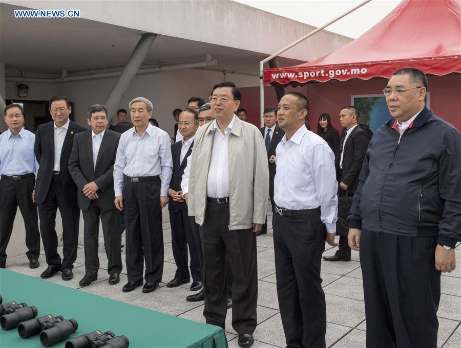 CHINA-MACAO-ZHANG DEJIANG-INSPECTION (CN)