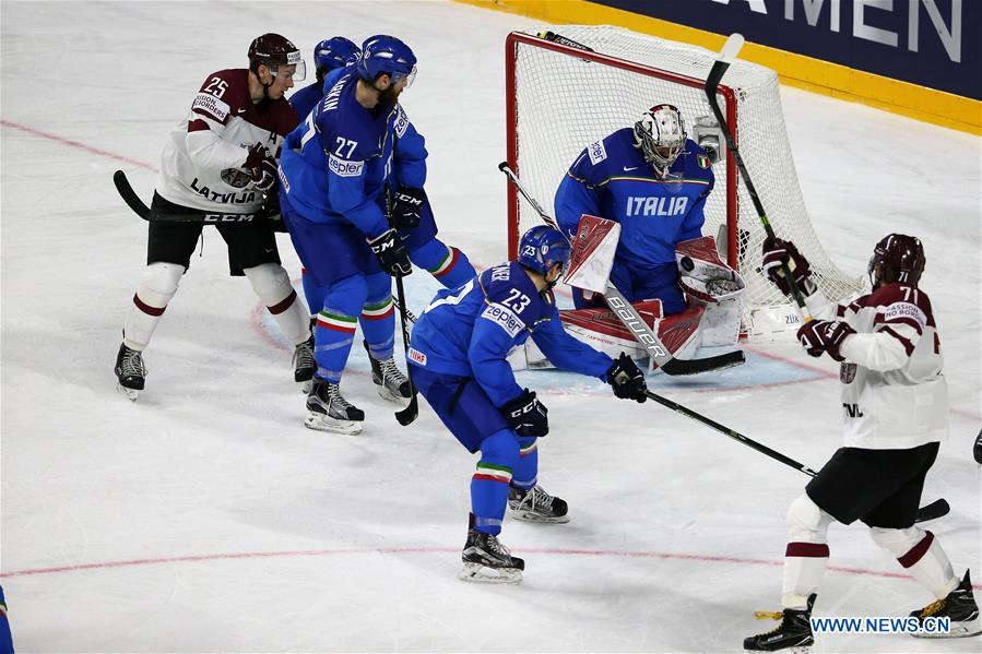 (SP)GERMANY-COLOGNE-ICE HOCKEY-IIHF-WORLD CHAMPIONSHIP-PRELIMINARY ROUND-ITA VS LAT