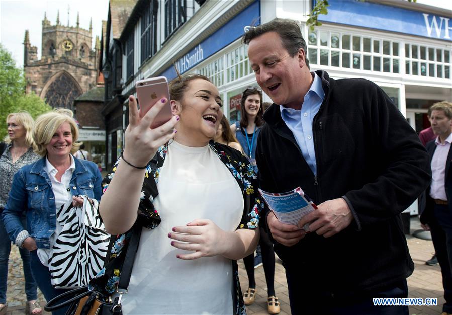 BRITAIN-NANTWICH-GENERAL ELECTION CAMPAIGN-DAVID CAMERON