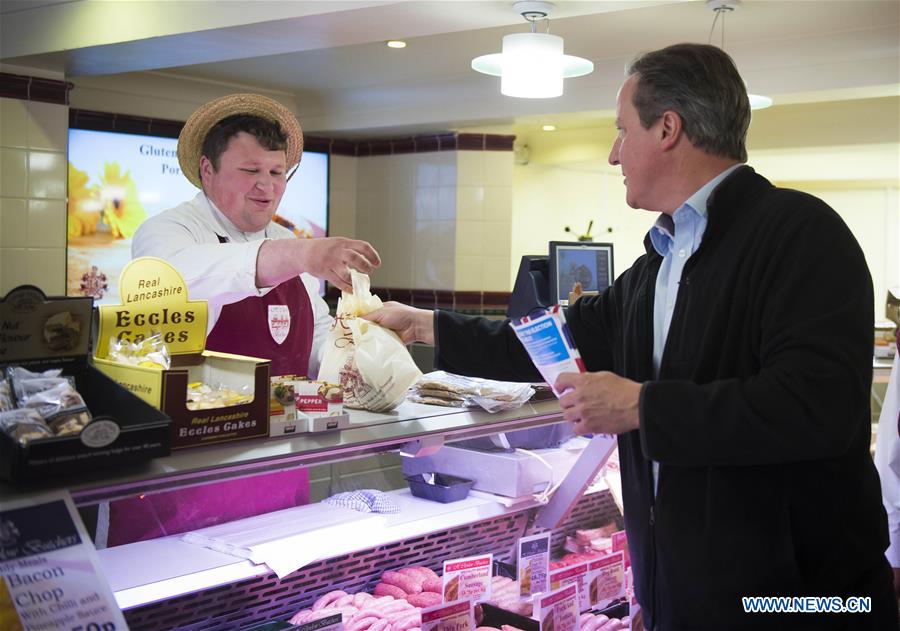 BRITAIN-NANTWICH-GENERAL ELECTION CAMPAIGN-DAVID CAMERON