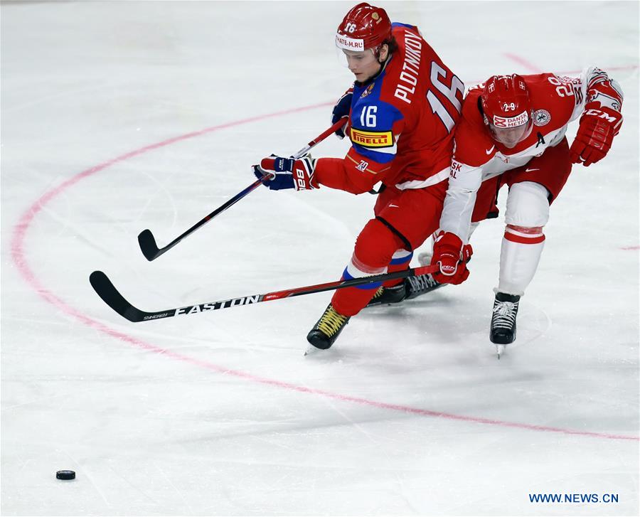 (SP)GERMANY-COLOGNE-ICE HOCKEY-IIHF-WORLD CHAMPIONSHIP-PRELIMINARY ROUND-RUSSIA VS DENMARK