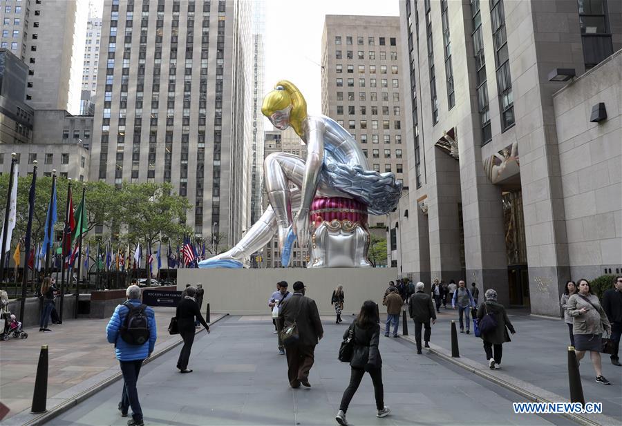 U.S.-NEW YORK-JEFF KOONS-SEATED BALLERINA