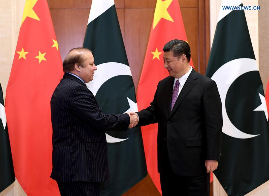 (BRF)CHINA-BEIJING-XI JINPING-PAKISTANI PM-MEETING (CN)